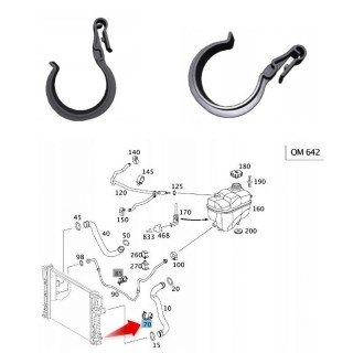 Скоба за маркуча на радиатора Mercedes ML164