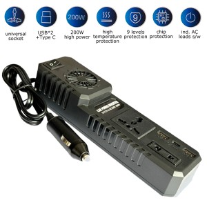 Инвертор на напрежение от 12V на 220V 200W