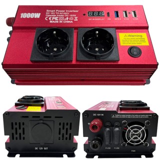 Инвертор на напрежение от 12V на 220V 1000W