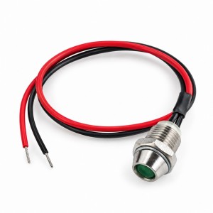 Индикаторна лампа LED, 12V, зелена