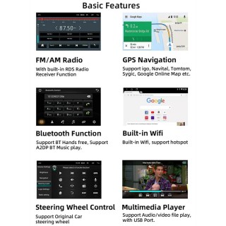 Мултимедия за VW, SKODA, SEAT с Android 13, Bluetooth, навигация