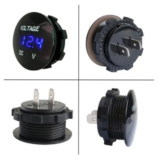 Дигитален волтметър за кола с цифри за вграждане