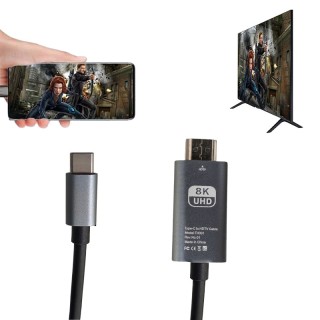 Кабел Type-C към HDMI 8K за дублиране на екран 2 метра