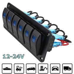 Табло за вграждане с 5 ключа 12-24V