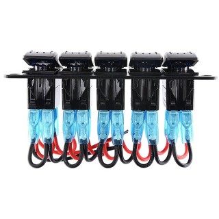 Табло за вграждане с 5 ключа 12-24V