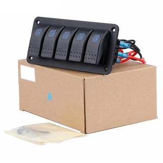 Табло за вграждане с 5 ключа 12-24V