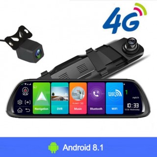 Видеорегистратор Android 8 с огледало монитор, GPS и камера за паркиране