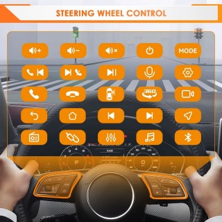 Универсална мултимедия за кола 9 инча Android 8gb+128gb с блутут и GPS