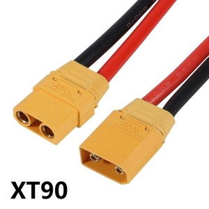 Комплект конектори XT90H с 140мм 10AWG силиконов кабел