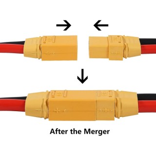 Комплект конектори XT90H с 140мм 10AWG силиконов кабел