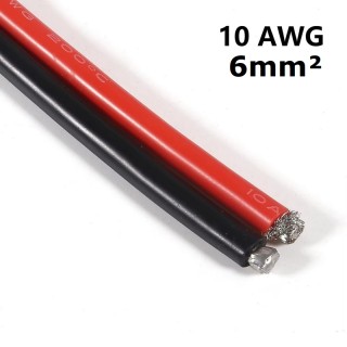 Комплект конектори XT90H с 140мм 10AWG силиконов кабел