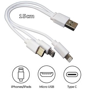 USB кабел за зареждане 3 в 1