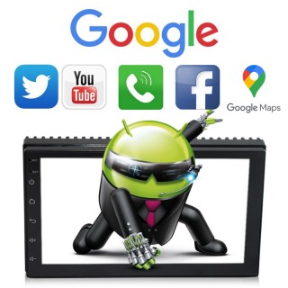 Мултимедия MP5 плейър с Android 9.1, Bluetooth и навигация 2 DIN