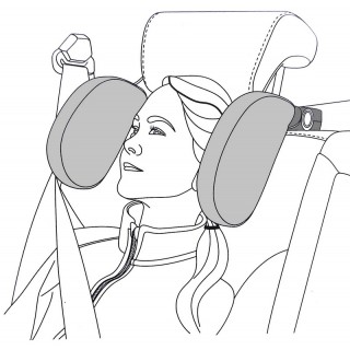 Ергономична автомобилна облегалка за глава и врат