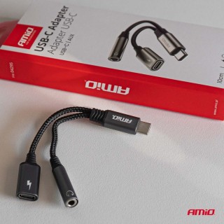 Адаптер за слушалки Type-C към AUX и Type-C