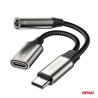 Адаптер за слушалки Type-C към AUX и Type-C