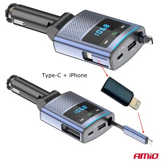Bluetooth FM трансмитер 12V 24V AMIO