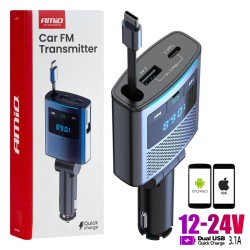 Bluetooth FM трансмитер 12V 24V AMIO