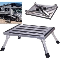 Метална сгъваема стъпенка за каравани, автомобили, гаража и дома