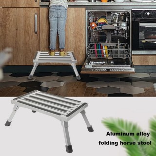 Метална сгъваема стъпенка за каравани, автомобили, гаража и дома