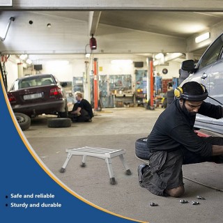 Метална сгъваема стъпенка за каравани, автомобили, гаража и дома