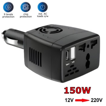 Инвертор на напрежение от 12V на 220V 150W