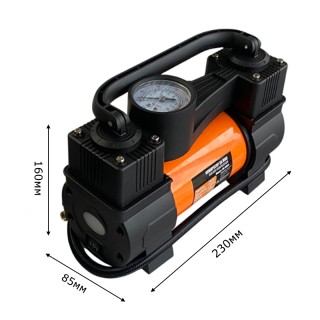 Двубутален компресор за гуми 10 bar 12V 55л/мин