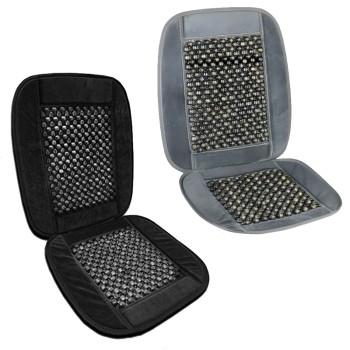 Седалка масажна дървени топчета и плюш