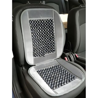 Седалка масажна дървени топчета и плюш