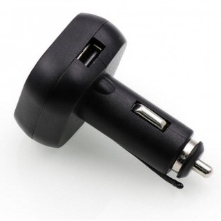 Зарядно за кола USB 12/24V 3 в 1 с термометър и волтметър