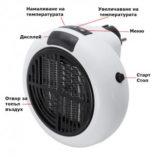 Мини печка компактен отоплителен уред 900W 220V