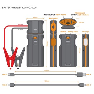 Стартиращо устройство за автомобил OSRAM BATTERYjumpstart 1000