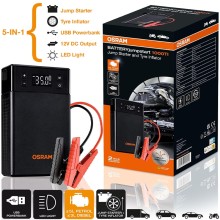 5 в 1 Стартиращо устройство за автомобил с компресор и фенер OSRAM 1000TI
