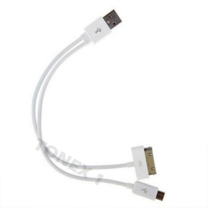 USB кабел за зареждане и прехвърляне на данни 2 в 1