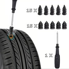 Вулканизиращи винтове за бърз ремонт на гуми 30бр + отвертка