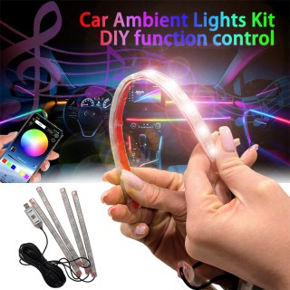 Интериорно осветление за кола LED RGB с Блутут