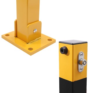 Сгъваем стоманен стълб / колче за ограничаване на паркоместа със заключване