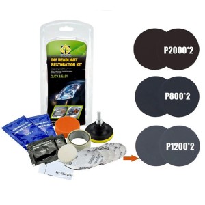 Комплект за машинно възстановяване и полиране на фарове