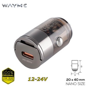 Бързо зарядно за кола USB Type-C PD 45W 12 / 24V