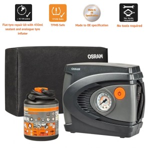 Компресор за гуми с лепило OSRAM
