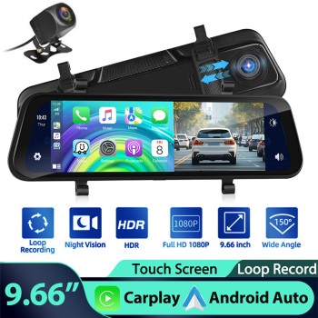 Видеорегистратор с Carplay и Android Auto и камера за паркиране