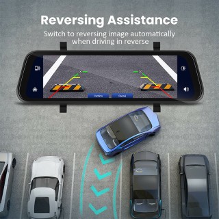 Видеорегистратор с Carplay и Android Auto и камера за паркиране