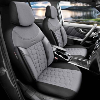 Тапицерия за кола 11 части Otom Carbon сиво/черно