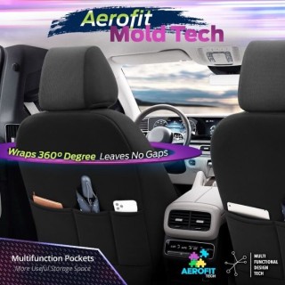 Тапицерия за кола 11 части Otom Carbon сиво/черно