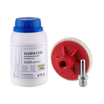 Цериев оксид за полиране на стъкла, фарове, витрини, 100гр