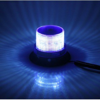 Аварийна сигнална LED лампа 12 / 24V блиц синя светлина