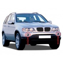Хромирани капачки за халогени на BMW X5 E53