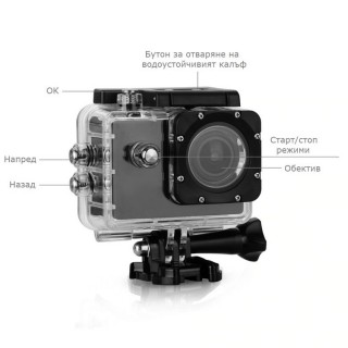 Екшън камера Ultra HD 4K с аксесоари