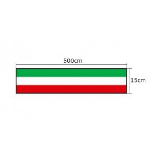 Италианско знаме стикер за кола на ролка 5 метра