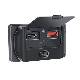 Панел за вграждане 2 в 1 USB+USB Type-C